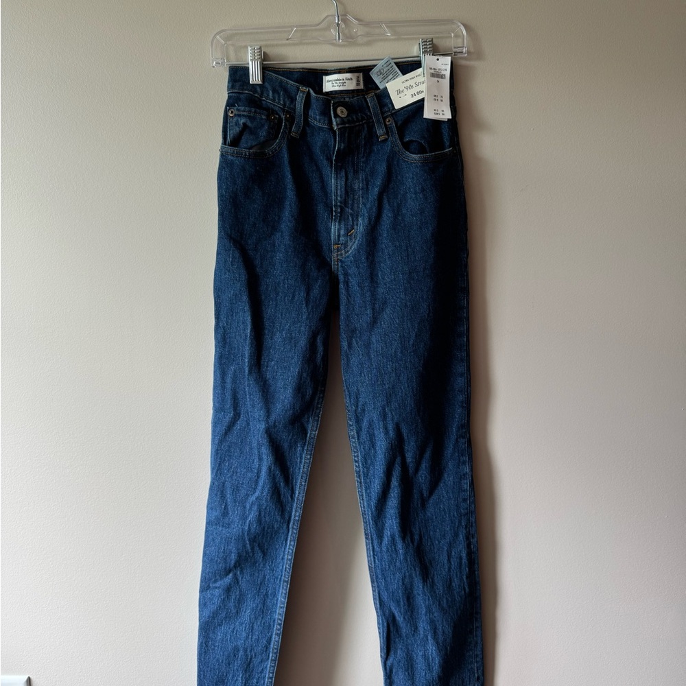 Abercrombie & Fitch Blue Straight Leg Jeans